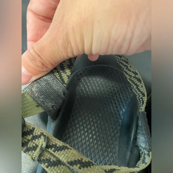 Women’s Chaco zx/1 strappy sandals in green avocado and black geometric size 8 - Picture 13 of 13